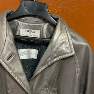 Rocco D'Amelio Metallic Leather Jacket